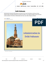 Delhi Sultanate Administration