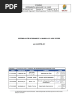 JU-SSO-STD-007 Estandar de Herramientas Manuales y de Poder Rev0