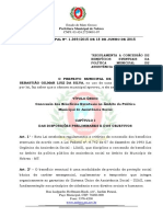 Regulamenta A Concessão de Benefícios Eventuais DA Política Municipal DE Assistência Social.