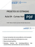 Aula 04 - Projetos de Estradas (Curvas Horizontais)