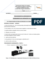 Procedimento Experimental Refração Da Luz