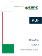 Ofimatica Tarea 1 Procesador de Texto