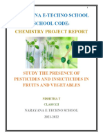 Narayana E-Techno School School Code:: Chemistry Project Report