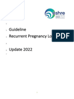 2022 ESHRE RPL Guideline Update 2022 Draft For Stakeholder Review