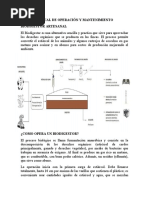 Manual de Operacion y Mantenimiento de Biodigestor Artesanal