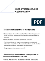 The Internet, Cyberspace, and Cybersecurity