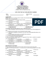 Diagnostic Test For Tle 7 Exploratory Courses