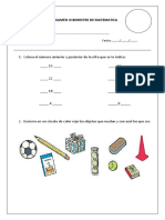 EXAMEN BIMESTRAL III - Matemática