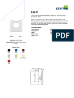 Tapa Leviton Blanca - PJ8-W