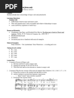 Minor Scale Lesson Plan