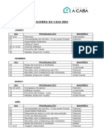 Agenda Da Casa 2023