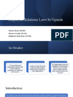 Employee Relations Laws in Uganda