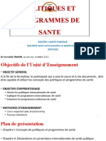 Module Politiques Programmes de Santé