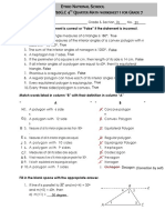 Grade 7 Math Worksheet 1 (4th Quarter)