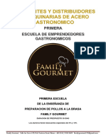 Presupuesto de Maquinarias para Polleria de Family Gourmet