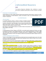 (Ciencias Sociales) : Los Riesgos de La Informalidad Financiera