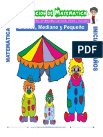 Actividades de Grande Mediano y Pequeño para Niños de 4 Años