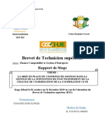 RAPPORT DE STAGE - CONTROLE DE GESTION - Final