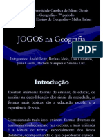 Jogos Na Geografia - ABDJMS - Mostra Pesquisa