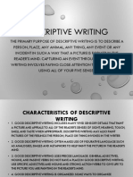 Descriptive Writing