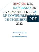 Planeación: Segundo Grado