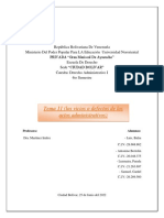 Los Vicios o Defectos de Los Actos Administrativos