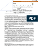 Wood Furniture Value Chain Analysis:The Case of Small and Medium Scale Wood Manufacturing Industries in Wolaita Sodo, Ethiopia