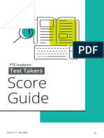 PTE Academic Score Guide For Test Takers - May 2022 V3