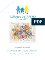 Colloque Apsyfa 2017 ACTES