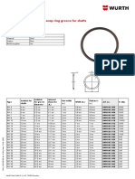 Round Wire Snap Ring and Snap Ring Groove For Shafts: DIN 9925, Steel, Plain