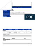 Excavation Method Statement