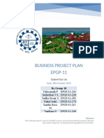 EPGP 11 Business Plan Project Group18 Report