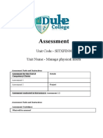 SITXFIN005 Manage Physical Assets-Assessment 2-Project