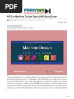 MCQ in Machine Design Part 6 ME Board Exam