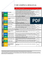 26 - Check List LIMPEZA SEMANAL