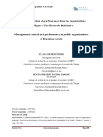 Controle de Gestion Et Performance Dans