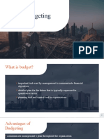 Master Budget Presentation