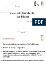 Essais de Durabilite Du Beton