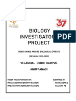 Biology Investigatory Project