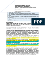 ROTEIRO DE ATIVIDADES PRÁTICAS 03 Segurança Do Trabalho RENATA BARBOSA DAMASIO