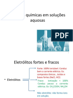 Reações Químicas em Soluções Aquosas