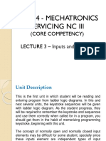 M3 (Mechatronics - Input & Outputs)