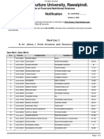 B.SC (Hons.) Food Science and Technology (Morning)