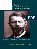 Max Weber's Theory of The Modern State Origins, Structure and Significance by Andreas Anter (Auth.)