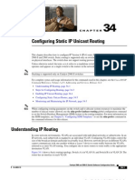 Configuring Static IP Unicast Routing