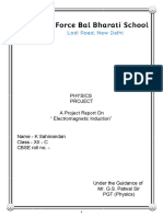 Physics Investigatory Project 2022-23 (Electromagnetic Induction)