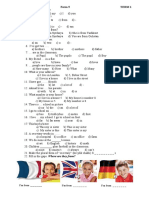 Form 5 PISA TEST Variant 1