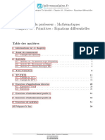 Livre Du Professeur - Chapitre 10 - Primitives - Equations Différentielles