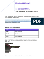 Glossaire Des Balises HTML