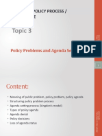 Chap 3 Policy Problems and Agenda Setting